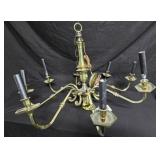 8 Arm Brass Chandelier