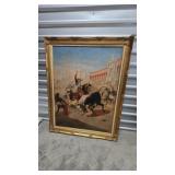 "Bullfighting" Framed Art 43"x55"