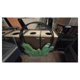 Decorative cafeteria waste/recycling receptacle en