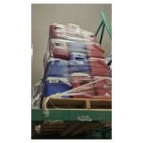 Stacked red and blue insulated beverage/food coole