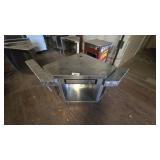 Stainless steel commercial counter/workstation wit