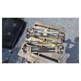 Pallet of metal tube/rod assemblies; approximately