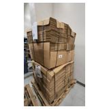Large quantity of flattened corrugated cardboard b