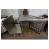 Stainless steel commercial sink/work table with ba
