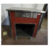 Commercial concession/serving cart or cabinet with