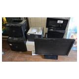 Assorted computer/office equipment including deskt