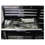 Tools in GM Toolbox Drawer Marked Metric Wrenches