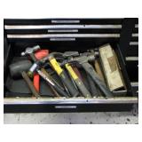 Tools in GM Toolbox Drawer Marked Hammers