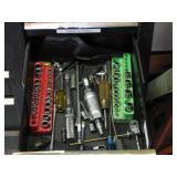 Tools in GM Toolbox Drawer Marked 1/4 Inch Drive
