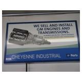 Cheyenne Industrial Metal Sign