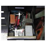 Tools in GM Toolbox Drawer Marked Misc Engine