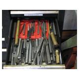 Tools in GM Toolbox Drawer Marked Punch & Chisel