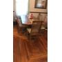 Maple dining room table & 6 chairs