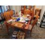 Modern Ding Room Table and 6 chairs, 2 are