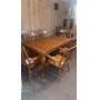 Amish made Oak table and 6 chairs total