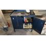 Blue metal tool chest and contents
