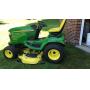 John Deere X585 4WD with quick hitch snowblower