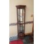 Glass mirrored display cabinet 5ft 10