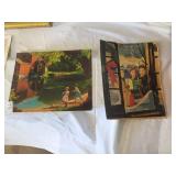 Vintage picture & Christmas carols book