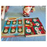 Santa coasters & ceramic Santa