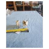 Vintage donkey figures