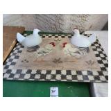 Hen on nest tops & chicken board