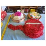 3 vintage party hats made in Italy
