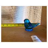 Glass blue bird  Leo Ward 1992