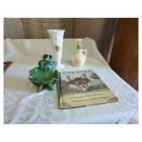 Fox eyes book frog soap holder misc items