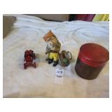 Tooth pick holder &misc items