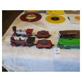 2 small Trains & trolley cars