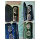 4 pair eye glasses