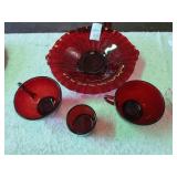 Red glassware