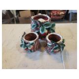 Strawberry candle holders by AppleTree Design