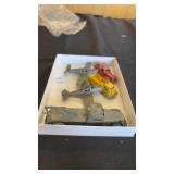 Tray Lot of Vintage Tootsietoy Metal Cars And