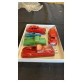 Tray Lot of Vintage Tootsietoy Metal Cars