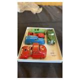 Tray Lot of Vintage Tootsietoy Metal Cars