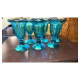 Anchor Hocking Blue Tulip Parfait Sundae Glasses