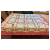 85x85 Wedding Ring Handmade Quilt
