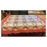 85x84 Wedding Ring Handmade Quilt