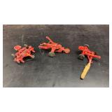 Lot of 3 Oliver Die Cast Metal Cultivator Toys