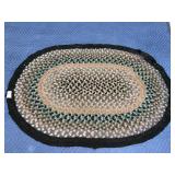 Vintage hand woven rug -  48 x 32 inches