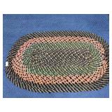 Vintage hand woven rug -  49 x 29 inches