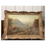 Vintage Edmund John Niemann framed canvas