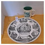 Bird-in-hand United Methodist Church plate, Amish