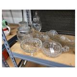 Assortment of glassware