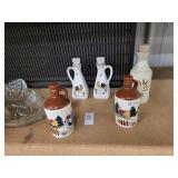 Vinegar and oil ceramic containers