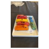 Tray Lot of Vintage Tootsietoy Metal Cars