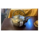 Vintage Brass Teapot and Hand Call Bell made in