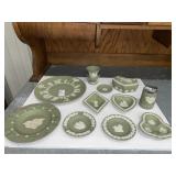 11 ANTIQUE WEDGWOOD SAGE GREEN collection -